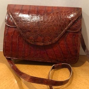 Teresa’s Fine genuine crocodile polished handbags .Imported no scales brand new